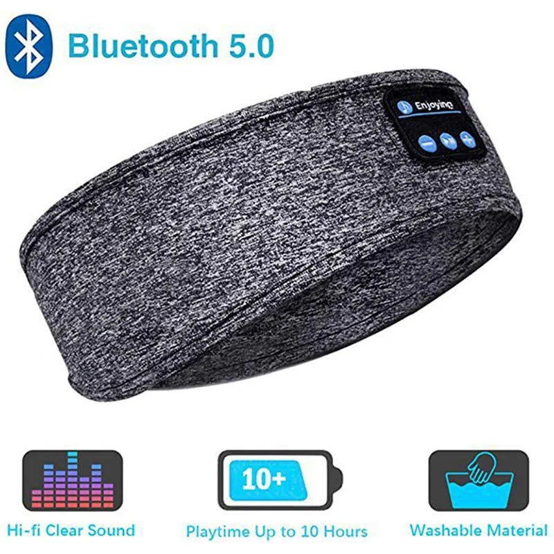 BluetoothV5.0 Eye Mask Headset Sports Sleeping Elastic Wireless Wireless Bluetooth Headset Removable For Running Fitness